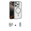 MARSİLYAN™- iPhone 16 Pro Max Kılıf Kıvılcım Prime - Siyah Joko Magic 5D Cam + Pers Alüminyum Kamera Lens - GS