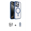 MARSİLYAN™- iPhone 16 Pro Max Kılıf Kıvılcım Prime - Siyah Joko Magic 5D Cam + Pers Alüminyum Kamera Lens - GS