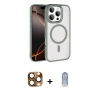 MARSİLYAN™- iPhone 16 Pro Max Kılıf Kıvılcım Prime - Siyah Joko Magic 5D Cam + Pers Alüminyum Kamera Lens - CLTM