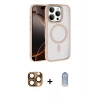 MARSİLYAN™- iPhone 16 Pro Max Kılıf Kıvılcım Prime - Siyah Joko Magic 5D Cam + Pers Alüminyum Kamera Lens - CLTM