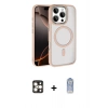 MARSİLYAN™- iPhone 16 Pro Max Kılıf Kıvılcım Prime - Siyah Joko Magic 5D Cam + PVD Metal Kamera Lens - GD