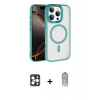 MARSİLYAN™- iPhone 16 Pro Max Kılıf Kıvılcım Prime - Siyah Joko Magic 5D Cam + PVD Metal Kamera Lens - GD