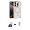 MARSİLYAN™- iPhone 16 Pro Max Kılıf Kıvılcım Prime - Siyah Joko Magic 5D Cam + Siyah Bilvis Titan Kamera Lens