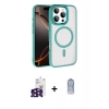 MARSİLYAN™- iPhone 16 Pro Max Kılıf Kıvılcım Prime - Siyah Joko Magic 5D Cam + Siyah Bilvis Titan Kamera Lens