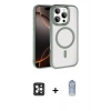 MARSİLYAN™- iPhone 16 Pro Max Kılıf Kıvılcım Prime - Siyah Joko Magic 5D Cam + PVD Metal Kamera Lens - SH