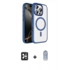 MARSİLYAN™- iPhone 16 Pro Max Kılıf Kıvılcım Prime - Siyah Joko Magic 5D Cam + PVD Metal Kamera Lens - SH