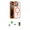 MARSİLYAN™- iPhone 16 Pro Max Kılıf Kıvılcım Prime - Siyah Joko Magic 5D Hayalet Cam + Raze Metal Kamera Lens - BZ