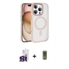 MARSİLYAN™- iPhone 16 Pro Max Kılıf Kıvılcım Prime - Siyah Joko Magic 5D Hayalet Cam + Bilvis Titan Kamera Lens - SH