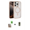 MARSİLYAN™- iPhone 16 Pro Max Kılıf Kıvılcım Prime - Siyah Joko Magic 5D Hayalet Cam + Raze Metal Kamera Lens - CLTM