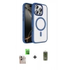 MARSİLYAN™- iPhone 16 Pro Max Kılıf Kıvılcım Prime - Siyah Joko Magic 5D Hayalet Cam + Raze Metal Kamera Lens - NLGY