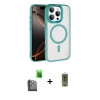MARSİLYAN™- iPhone 16 Pro Max Kılıf Kıvılcım Prime - Siyah Joko Magic 5D Hayalet Cam + Raze Metal Kamera Lens - SH