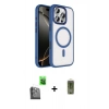 MARSİLYAN™- iPhone 16 Pro Max Kılıf Kıvılcım Prime - Siyah Joko Magic 5D Hayalet Cam + Raze Metal Kamera Lens - SH