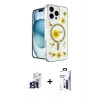 MARSİLYAN™- iPhone 16 Pro Max Kılıf Kozmos Doku - Siyah Bilvis 3X AR Hayalet Cam Ekran Koruyucu + Bilvis Titan Kamera Lens - TMGI