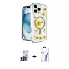 MARSİLYAN™- iPhone 16 Pro Max Kılıf Kozmos Doku - Siyah Bilvis 3X AR HD Cam Ekran Koruyucu + Bilvis Titan Kamera Lens - TMGI