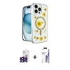 MARSİLYAN™- iPhone 16 Pro Max Kılıf Kozmos Doku - Siyah Bilvis 3X AR HD Cam Ekran Koruyucu + Bilvis Titan Kamera Lens - SH