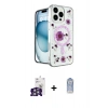 MARSİLYAN™- iPhone 16 Pro Max Kılıf Kozmos Doku - Siyah Joko Magic 5D Cam + Bilvis Titan Kamera Lens - GS