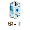 MARSİLYAN™- iPhone 16 Pro Max Kılıf Kozmos Doku - Siyah Joko Magic 5D Cam + Pers Alüminyum Kamera Lens - CLTM