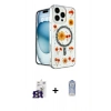 MARSİLYAN™- iPhone 16 Pro Max Kılıf Kozmos Doku - Siyah Joko Magic 5D Cam + Bilvis Titan Kamera Lens - TMGI