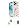 MARSİLYAN™- iPhone 16 Pro Max Kılıf Kozmos Doku - Siyah Joko Magic 5D Hayalet Cam + Raze Metal Kamera Lens - BZ