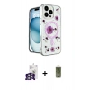 MARSİLYAN™- iPhone 16 Pro Max Kılıf Kozmos Doku - Siyah Joko Magic 5D Hayalet Cam + Bilvis Titan Kamera Lens - GS