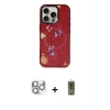 MARSİLYAN™- iPhone 16 Pro Max Kılıf Kozmos Doku - Siyah Joko Magic 5D Hayalet Cam + Pers Alüminyum Kamera Lens - GS