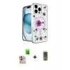 MARSİLYAN™- iPhone 16 Pro Max Kılıf Kozmos Doku - Siyah Joko Magic 5D Hayalet Cam + Raze Metal Kamera Lens - NLGY