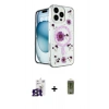 MARSİLYAN™- iPhone 16 Pro Max Kılıf Kozmos Doku - Siyah Joko Magic 5D Hayalet Cam + Titanyum Gri Bilvis Titan Kamera Lens