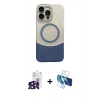 MARSİLYAN™- iPhone 16 Pro Max Kılıf Kozmos Form Özel Seri - Siyah 3D Antistatik Seramik Nano Ekran Koruyucu + Bilvis Titan Kamera Lens - SH