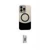 MARSİLYAN™- iPhone 16 Pro Max Kılıf Kozmos Form Özel Seri - Siyah Bilvis 3D Cam Ekran Koruyucu