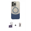 MARSİLYAN™- iPhone 16 Pro Max Kılıf Kozmos Form Özel Seri - Siyah Bilvis 3D Cam Ekran Koruyucu + Bilvis Titan Kamera Lens - GS