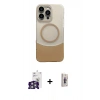 MARSİLYAN™- iPhone 16 Pro Max Kılıf Kozmos Form Özel Seri - Siyah Bilvis 3D Cam Ekran Koruyucu + Bilvis Titan Kamera Lens - GS