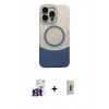 MARSİLYAN™- iPhone 16 Pro Max Kılıf Kozmos Form Özel Seri - Siyah Bilvis 3D Cam Ekran Koruyucu + Bilvis Titan Kamera Lens - TMGI