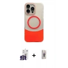 MARSİLYAN™- iPhone 16 Pro Max Kılıf Kozmos Form Özel Seri - Siyah Bilvis 3D Cam Ekran Koruyucu + Bilvis Titan Kamera Lens - TMGI