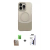 MARSİLYAN™- iPhone 16 Pro Max Kılıf Kozmos Form Özel Seri - Siyah Bilvis 3X AR Hayalet Cam Ekran Koruyucu + Raze Metal Kamera Lens - CLTM