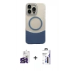 MARSİLYAN™- iPhone 16 Pro Max Kılıf Kozmos Form Özel Seri - Siyah Bilvis 3X AR Hayalet Cam Ekran Koruyucu + Bilvis Titan Kamera Lens - SH