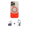 MARSİLYAN™- iPhone 16 Pro Max Kılıf Kozmos Form Özel Seri - Siyah Bilvis 3X AR Hayalet Cam Ekran Koruyucu + Bilvis Titan Kamera Lens - GS