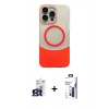 MARSİLYAN™- iPhone 16 Pro Max Kılıf Kozmos Form Özel Seri - Siyah Bilvis 3X AR Hayalet Cam Ekran Koruyucu + Bilvis Titan Kamera Lens - TMGI