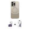 MARSİLYAN™- iPhone 16 Pro Max Kılıf Kozmos Form Özel Seri - Siyah Bilvis 3X AR Hayalet Cam Ekran Koruyucu + Bilvis Titan Kamera Lens - GS