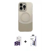 MARSİLYAN™- iPhone 16 Pro Max Kılıf Kozmos Form Özel Seri - Siyah Bilvis 3X AR Hayalet Cam Ekran Koruyucu + Bilvis Titan Kamera Lens - SH
