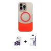 MARSİLYAN™- iPhone 16 Pro Max Kılıf Kozmos Form Özel Seri - Siyah Bilvis 3X AR HD Cam Ekran Koruyucu + Bilvis Titan Kamera Lens - GS