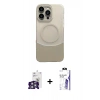 MARSİLYAN™- iPhone 16 Pro Max Kılıf Kozmos Form Özel Seri - Siyah Bilvis 3X AR HD Cam Ekran Koruyucu + Bilvis Titan Kamera Lens - GS