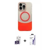 MARSİLYAN™- iPhone 16 Pro Max Kılıf Kozmos Form Özel Seri - Siyah Bilvis 3X AR HD Cam Ekran Koruyucu + Bilvis Titan Kamera Lens - TMGI