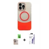MARSİLYAN™- iPhone 16 Pro Max Kılıf Kozmos Form Özel Seri - Siyah Bilvis 3X AR HD Cam Ekran Koruyucu + Raze Metal Kamera Lens - NLGY