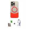 MARSİLYAN™- iPhone 16 Pro Max Kılıf Kozmos Form Özel Seri - Siyah Bilvis 3X AR HD Cam Ekran Koruyucu + Raze Metal Kamera Lens - CLTM