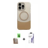MARSİLYAN™- iPhone 16 Pro Max Kılıf Kozmos Form Özel Seri - Siyah Bilvis 3X AR HD Cam Ekran Koruyucu + Raze Metal Kamera Lens - CLTM