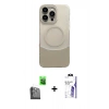 MARSİLYAN™- iPhone 16 Pro Max Kılıf Kozmos Form Özel Seri - Siyah Bilvis 3X AR HD Cam Ekran Koruyucu + Raze Metal Kamera Lens - SH
