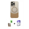 MARSİLYAN™- iPhone 16 Pro Max Kılıf Kozmos Form Özel Seri - Siyah Bilvis 5in1 3D Magic Cam Ekran Koruyucu + Raze Metal Kamera Lens - CLTM