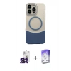 MARSİLYAN™- iPhone 16 Pro Max Kılıf Kozmos Form Özel Seri - Siyah Bilvis 5in1 3D Magic Cam Ekran Koruyucu + Bilvis Titan Kamera Lens - SH