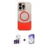 MARSİLYAN™- iPhone 16 Pro Max Kılıf Kozmos Form Özel Seri - Siyah Bilvis 5in1 3D Magic Cam Ekran Koruyucu + Bilvis Titan Kamera Lens - SH