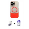 MARSİLYAN™- iPhone 16 Pro Max Kılıf Kozmos Form Özel Seri - Siyah Bilvis 5in1 3D Magic Cam Ekran Koruyucu + Titanyum Gri Bilvis Titan Kamera Lens
